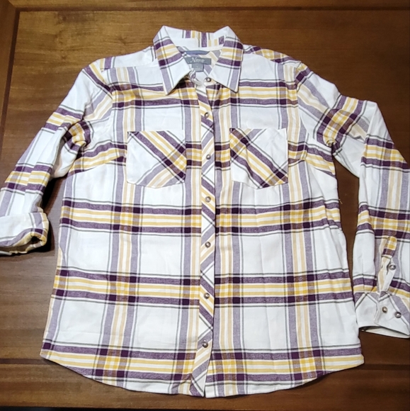Natural Reflections Long-Sleeve Brushed Flannel Shirt NWOT - Picture 2 of 4